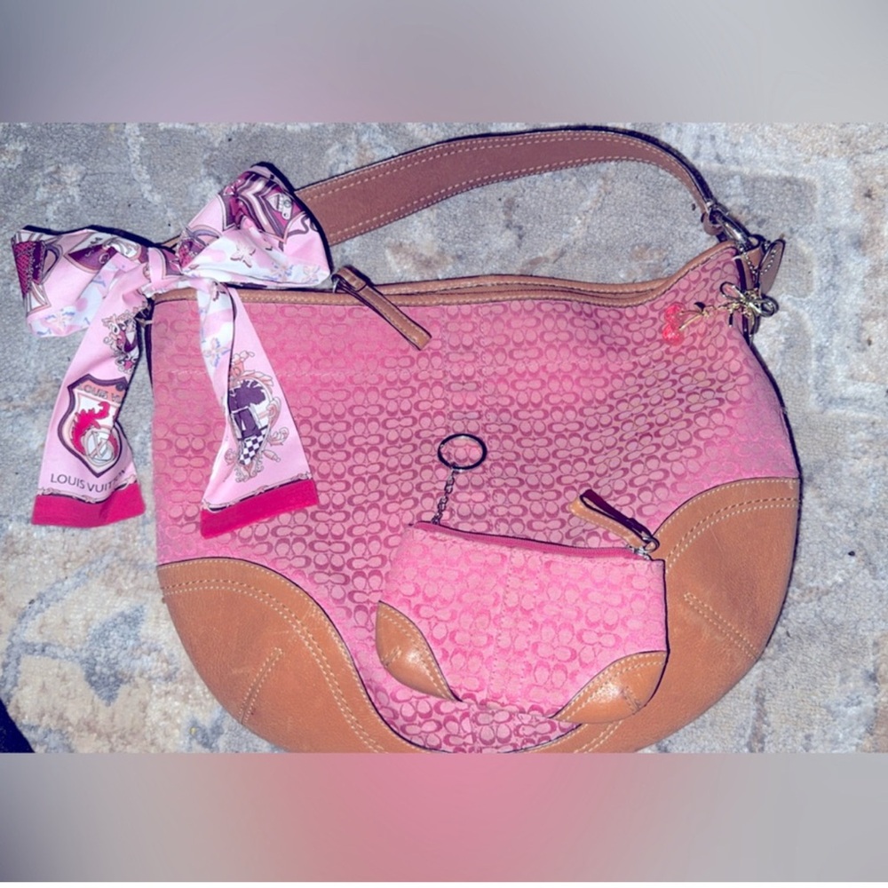 Pink Coach Bag and wallet